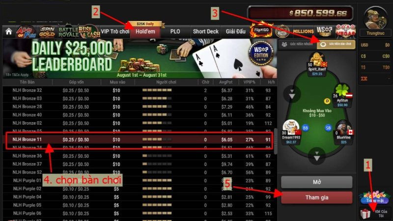 Chọn sân chơi Poker uy tín để đăng ký tài khoản