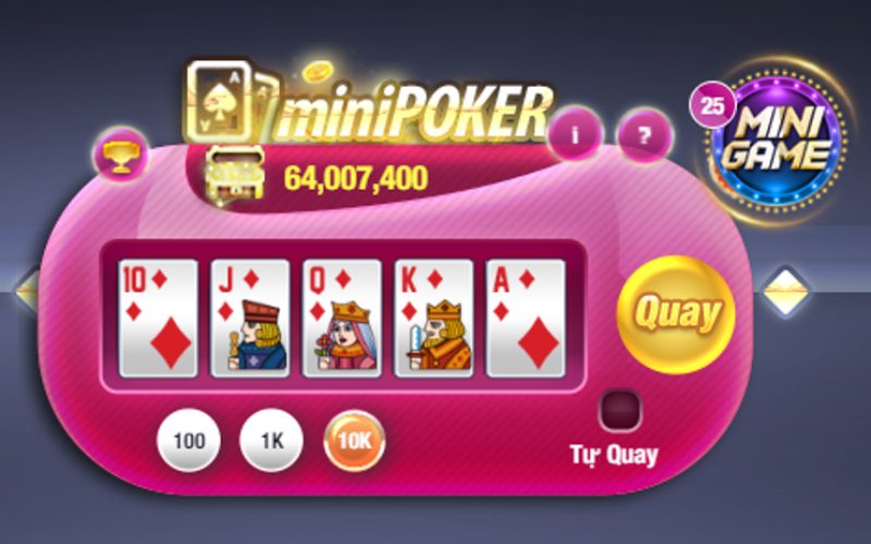Giới thiệu game Mini Poker nổ hũ
